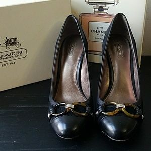 Coach Suede/Leather Heels